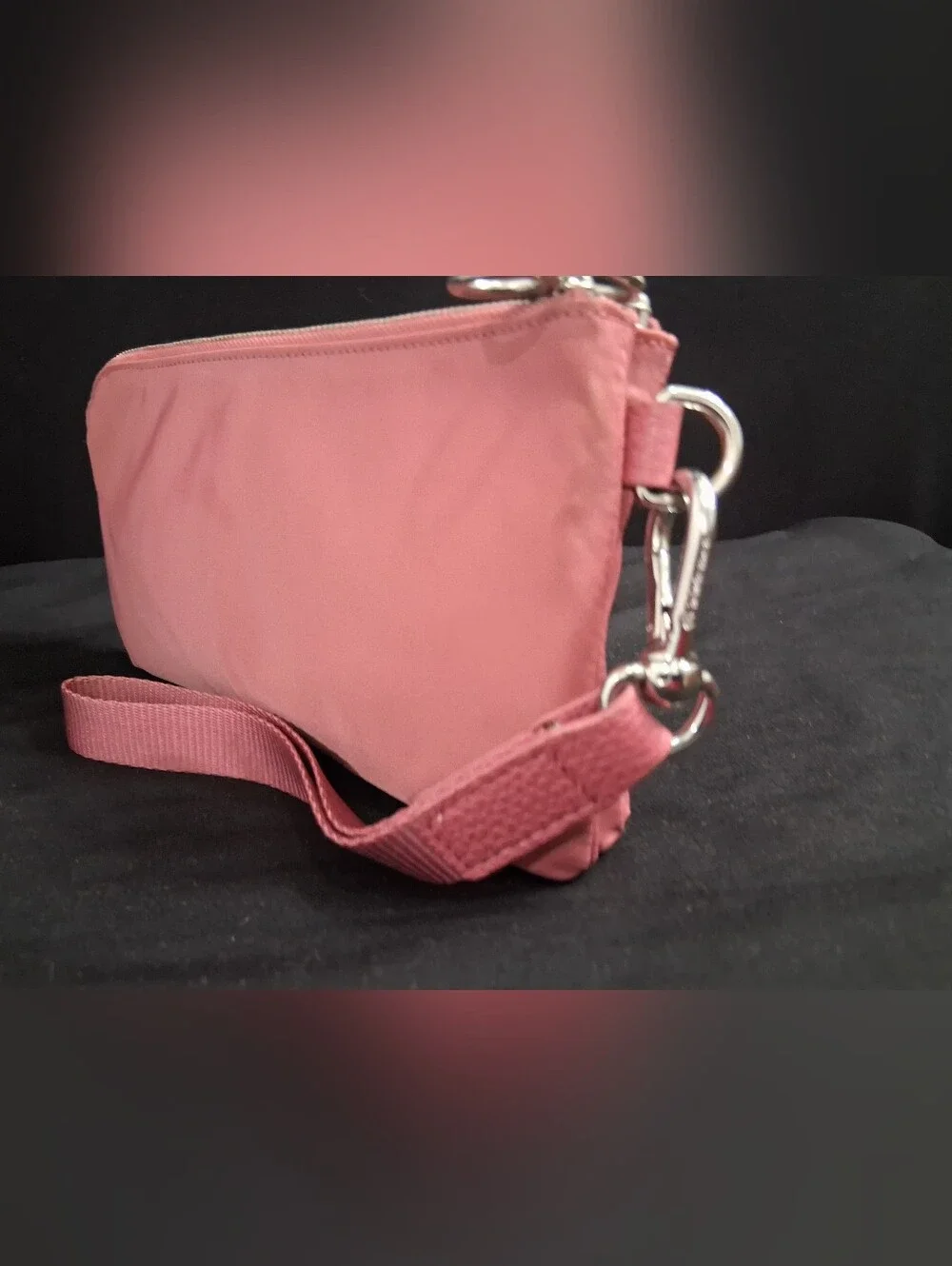Lululemon Three Compartment Pink Wristlet/Pouch